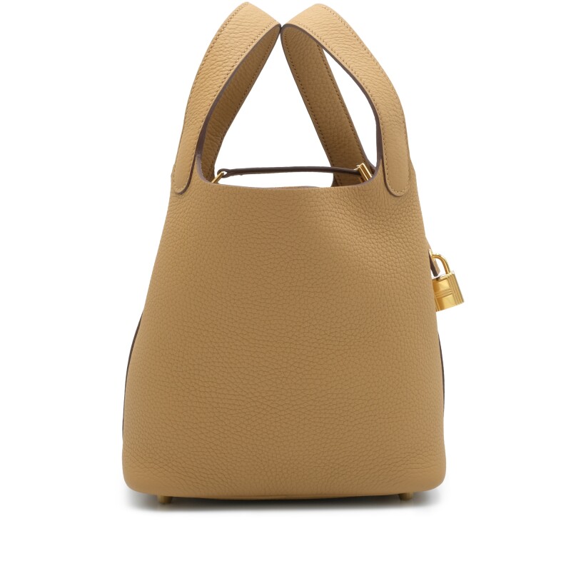 Hermès Biscuit Clemence Picotin Lock 18 Gold Hardware - Image 3